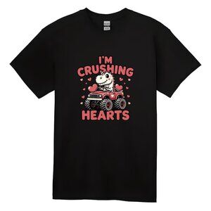 I'm Crushing Hearts Dinosaur Monster Truck Valentine's Day T-Shirt – Kids